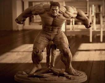 Hulk und Bruce STL-Datei, großartige 3D-Digitaldruck-STL-Datei für 3D-Drucker, Filmfiguren, Spiele, Figuren, Diorama 3D-Modelle