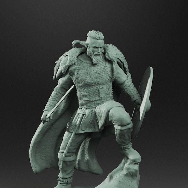 Ragnar Lodbrok STL- The Viking King 3D Print- King Ragnar Lothbrock Digital File