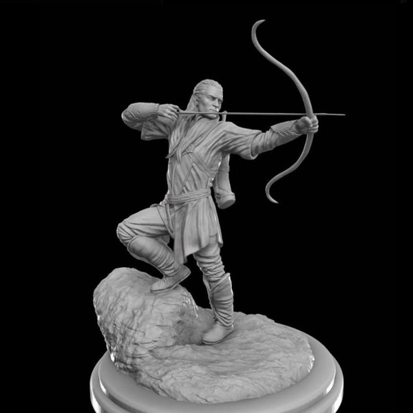 Legolas STL- The Lord of the Rings Fighter 3D File for 3D Printer