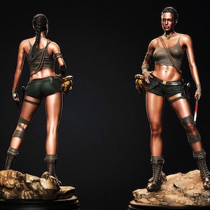 Lara Coft Tomb Raider- Angelina Jolie- STL File 3D print Digital Download Figure