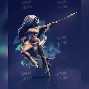 Storm Xmen Obj Hero Mutant Digital Format File for 3d Printer Character Collectible