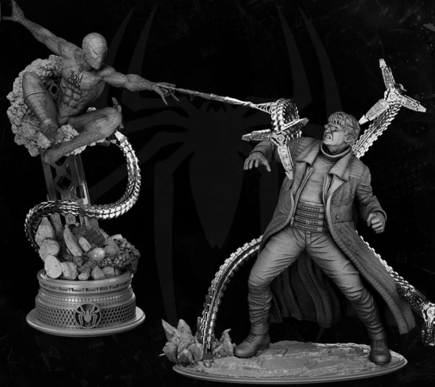 Spiderman and Octopus Stl File 3D Print Superhero Marvel - Etsy UK
