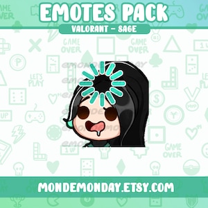 Sage - &quot;Buffering&quot; animated emote | Twitch, Discord, YouTube