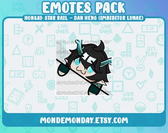 Dan Heng (Imbibitor Lunae) - Emote &quot;Bongo Cat&quot; / Twitch, Discord, Youtube