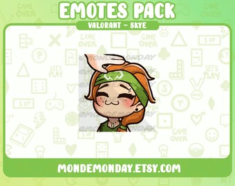 Skye - &quot;Head Pat&quot; animated emote | Twitch, Discord, YouTube