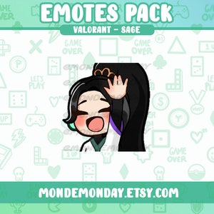 Sage- &quot;Waving&quot; animated emote | Twitch, Discord, Youtube