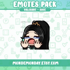Sage - &quot;Cry&quot; animated emote | Twitch, Discord, YouTube