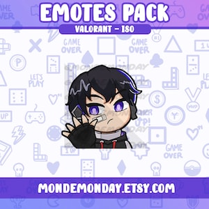 Iso - &quot;Waving&quot; animated emote | Twitch, Discord, YouTube