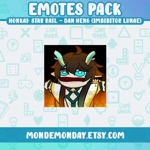 Dan Heng (Imbibitor Lunae) - &quot;Burn&quot; emote | Twitch, Discord, Youtube