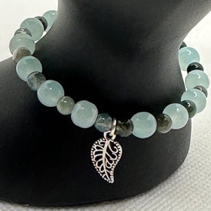 blaues Blatt Armband