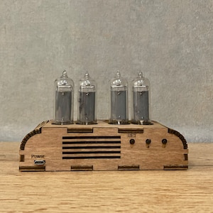Nixie Clock Kit IN-14 Fallout with tubes with an observation case image 5