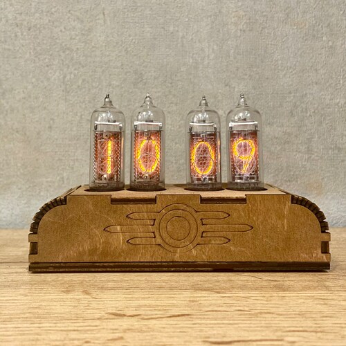Nixie Clock Kit IN14 with Tubes and Wooden Enclosure Etsy Australia