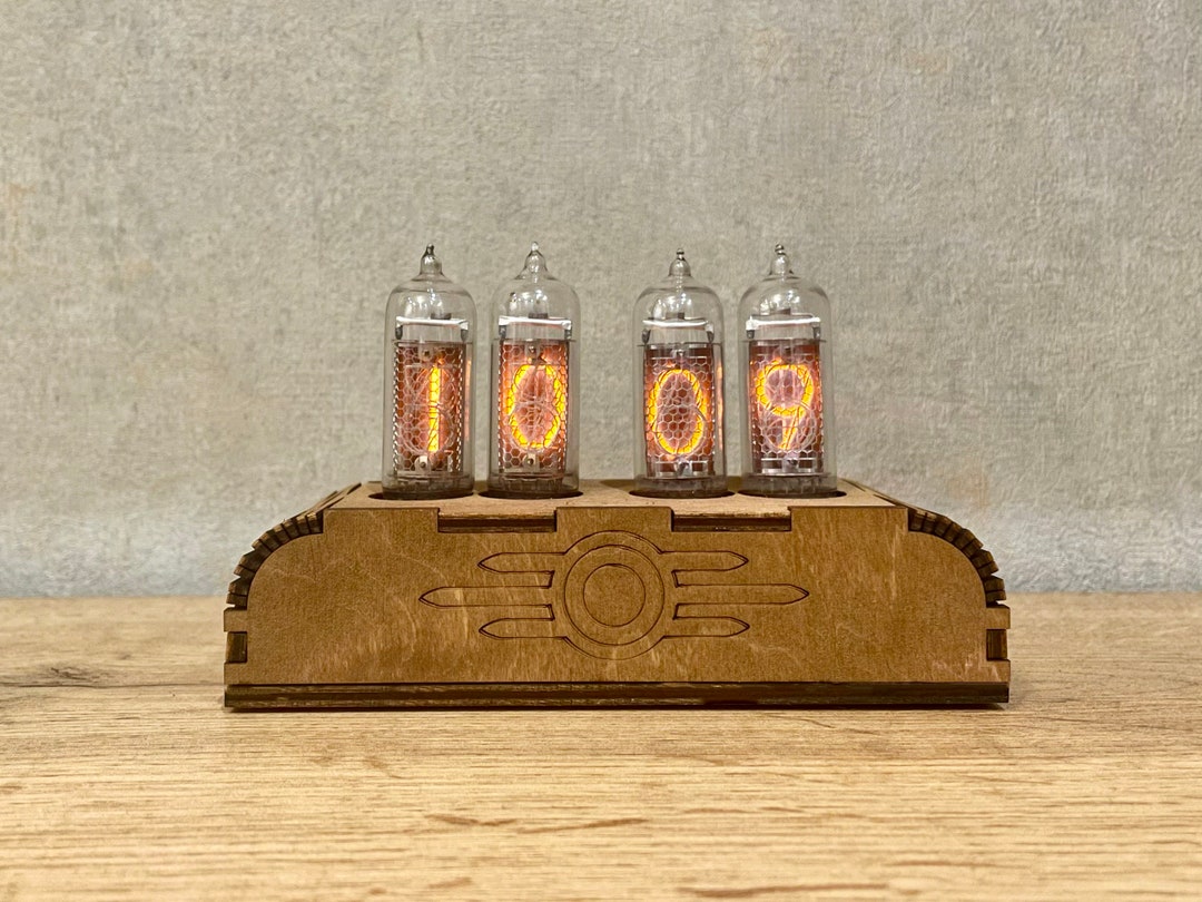 Часы Nixie IN-14 Fallout Nixie Tube Clock - Etsy