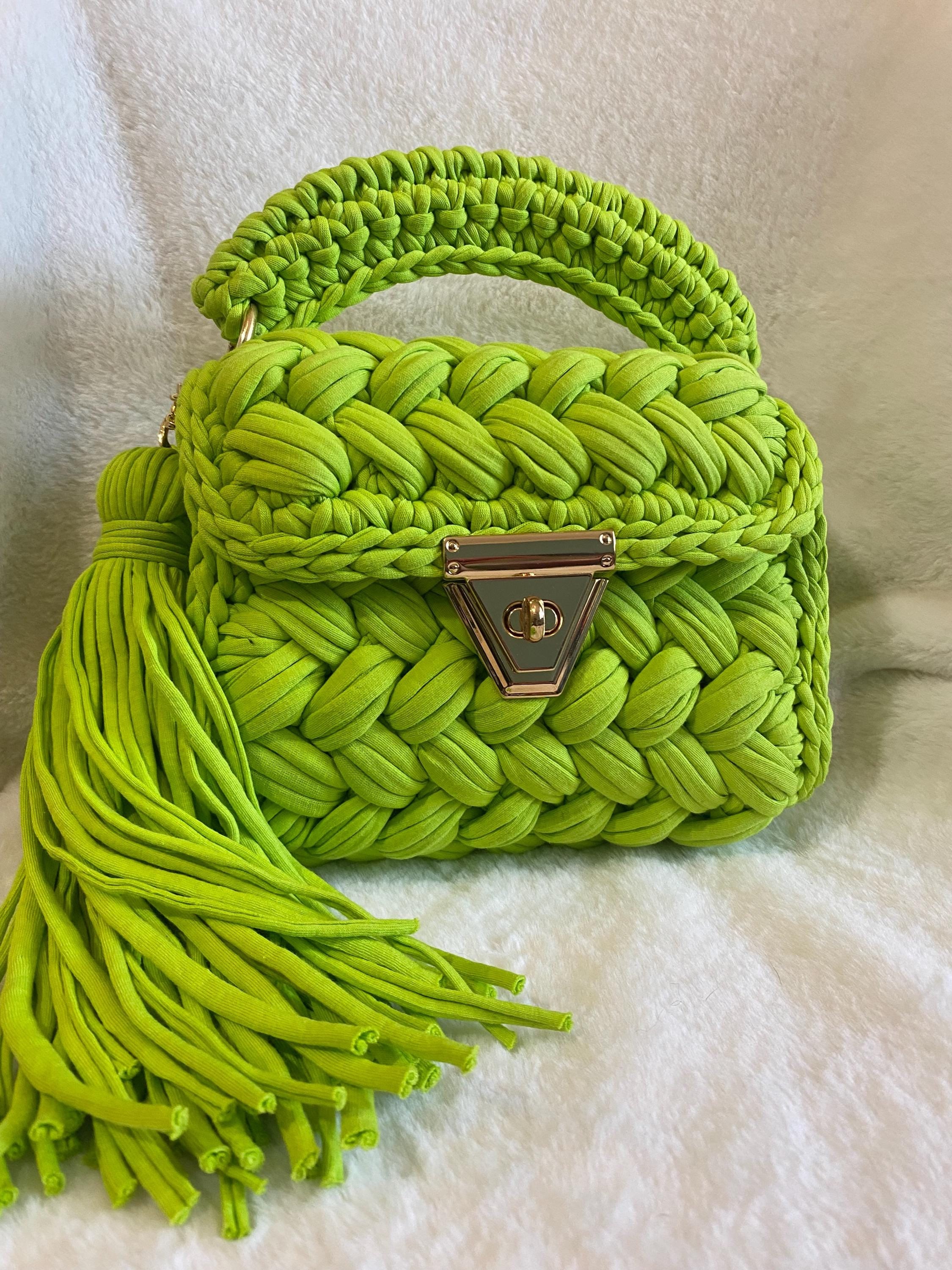 Neon green designer bag online
