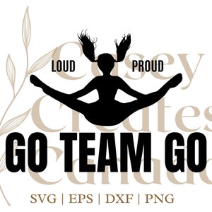 Cheer SVG, Cheerleading svg, Go Team svg, Cheerleading Digital File