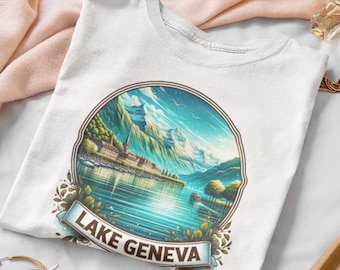 Switzerland Shirt, Lake Geneva Tshirt, Swiss Gift Idea for Birthday for Friends Shirt Present for Special Someone Shirt for Travel