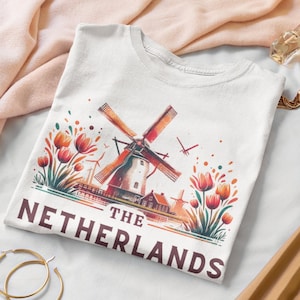 The Netherlands Shirt Comfort Colors® Tshirt, Amsterdam Tshirt Vintage Inspired Minimal Style Shirt, European Vintage Theme, Mother&#39;s Day