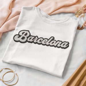 Barcelona Tshirt, Spain Shirt Comfort Colors® Perfect European Travel Gift for Mothers Day, Barcelona Gift Shirt Pullover, Unisex