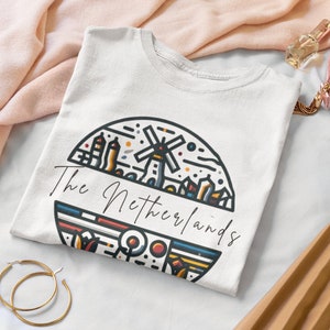 The Netherlands Shirt, Christmas Amsterdam Dutch Travel Inspired Amsterdam TShirt, Spring in Europe, Cute Mother&#39;s Day Gift Tshirt Adorable