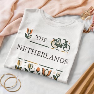 The Netherlands Shirt, Amsterdam Travel TShirt, Spring in Europe, Cute Mother&#39;s Day Gift Tshirt, Adorable Travel Gift, Travel Theme