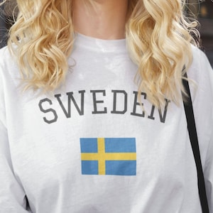 Sweden Flag Emblem, Best Sweden Shirt, Sweden Flag Tshirt, Swedish Flag, Scandinavia Tshirt for Lovers of Sweden and Scandinavia