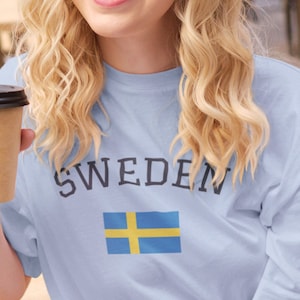Sweden Shirt, Best Swedish Flag Emblem, Sweden Flag Tshirt, Swedish Flag, Scandinavia Tshirt for Lovers of Sweden and Scandinavia