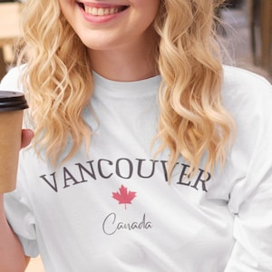 Vancouver Travel, Oh Canada Tee, Vancouver Souvenir, Vancouver Canada, Vancouver Shirt, Canada Shirt, Vancouver City Shirt
