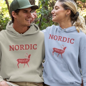 Reindeer, Love Norway, Norway Gift, Norwegian Sweater TShirt, Cute Norway Shirt, Nordic Minimalist Tee, Unisex Norway T-Shirt, Elk