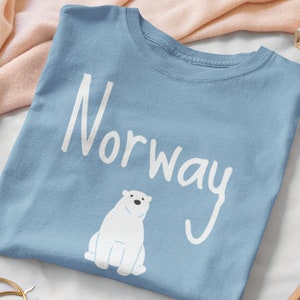 Norse Norway Shirt, Northern Lights Nordic Tshirt, Best Norway TShirt, Norwegian Polar Bear, College Shirt, Scandinavia Norwegian Tee