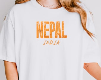 Camiseta Nepal Índia Comfort Colors® Camiseta Acampamento Base do Everest, Camiseta Himalaia Nepal, Unissex e Tamanhos Plus Size também