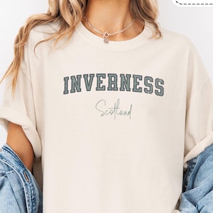 Inverness Scotland Shirt Fall Clothing Holidays Comfort Colors® Vintage Scottish Lion Scotland Gift, Being Scottish Shirt, Unisex, Plus Size