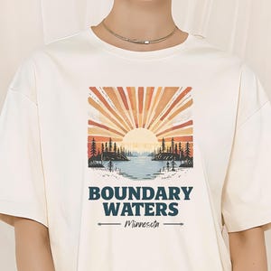 Boundary Waters Shirt Tshirt Comfort Colors® Paddle BWCA Sweatshirt Boundary Waters Canoe Area Wilderness Crewneck Lake Superior Minnesota