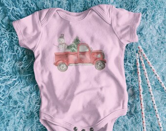 Infant Baby Rib Bodysuit, I Got a Heart Like a Truck, Cutest Shirt for Baby, Perfect Christmas Gift Idea or Birthday Present