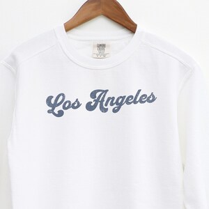 California Apparel LA Sweatshirt, Los Angeles Crewneck Comfort Colors® Los Angeles Shirt, LA Unisex Sweater, Los Angeles California Shirt