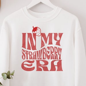 Strawberry Sweater, In My Strawberry Era, Strawberry Sweatshirt, Garden Sweatshirt, Gardening, Foodie Gift, Unisex, Plus Size Too