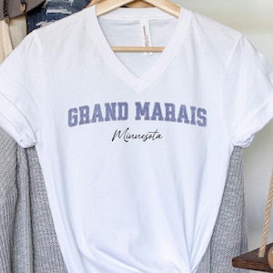 Grand Marais Minnesota V Neck Boundary Waters Gateway to Adventure! Unisex Sweatshirt BWCA Minnesota MN Shirt Camping Camp Shirt