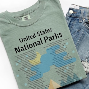 National Parks shirt Granola Girl US National Park Camping Gift Family Trip Nature Lover Hiking Shirt Park Unisex Nature Lover Crewneck Gift