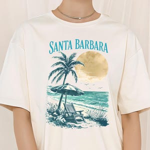 Santa Barbara Shirt Comfort Colors® Beach Shirt California Apparel Santa Barbara California Christmas California Shirt Unisex Plus Sizes too