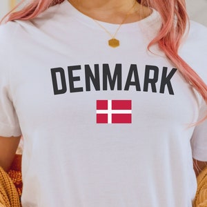 Best Denmark Tshirt for Men Women, Nordic Themed Shirt with Denmark Flag, Denmark Shirt, Denmark Flag Shirt for Travel, Stylish Denmark
