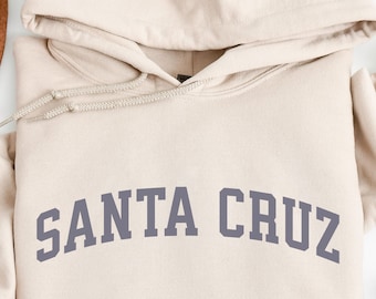 Strand Kapuzenpullover California Apparel Santacruz Hoodie Sweatshirt, Santacruz Sweatshirt Weicher gemütlicher Santacruz Hoodie CA Westküste Surfer Pullover