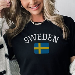 Swedish Flag Emblem, Best Sweden Tshirt, Sweden Gift, Sweden Flag Shirt, Sweden Shirt, Swedish Flag, Swedish Gift, Scandinavia, Scandinavian