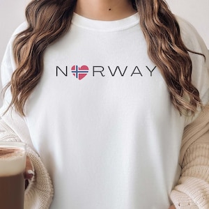 Norway Shirt Norwegian TShirt Comfort Colors Tshirt, Scandinavia Travel Shirt for Birthday or Anniversary Gift, Unisex, Plus size too