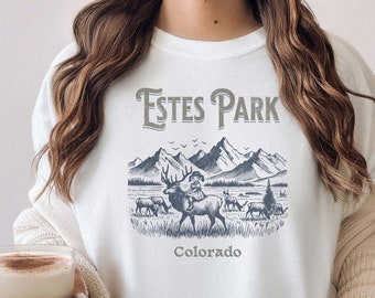 Mountain Shirt Comfort Colors® Estes Park Tshirt Fun Colorado Mountain Shirt Colorado Shirt, Rocky Mountains Shirt, Colorado Rockies Shirt