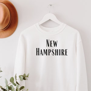 New Hampshire, Best NH Sweatshirt, New Hampshire Sweatshirt, Retro Vintage NH Sweatshirt, College University Shirt, University NH Gift