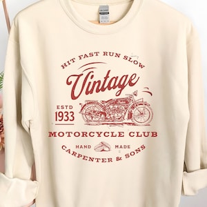 Motorcycle, Vintage Inspired Motorcycle Sweatshirt Motorbike Motorcycle Pulse Gears Sweatshirt,Motorcycle Lover Gear Shift Shirt Motorcycle