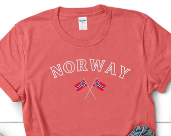 Nordic Norway T-Shirt, Norwegian Sweater, College Style Apparel – Embrace Scandinavia Nordic Vibes for Lovers of All Things Norse