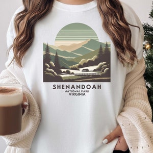 Shenandoah National Park Shirt Comfort Colors® Virginia Tshirt U.S. National Parks Crewneck Granola Girl Camping Clothes Park Ranger