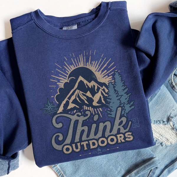 Outdoors Popular Comfort Colors® Crewneck Pullover, Men's Milky Way Galaxy Stargazing T-shirt, Wanderlust Gifts for Him, Unisex