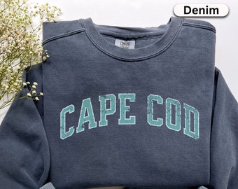 Cape Cod Sweatshirt, Nantucket Beliebte Komfort Colors® Massachusetts Shirt Neu England Küsten Top Nantucket Geschenk Unisex Plus Größen auch
