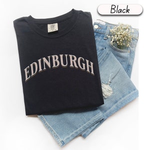 Camiseta Edimburgo Colores Confortables Camiseta Edimburgo Escocia Camiseta Unisex Camiseta Euro Trip Camiseta Edimburgo Escocia Camiseta Unisex Talla Grande